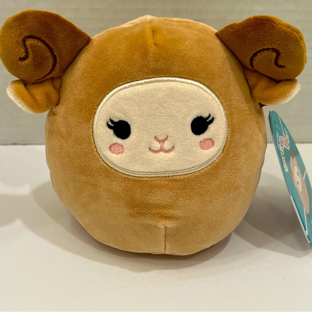 Plush Lamb Soft Toy - Brown Cute Face Kids Plush